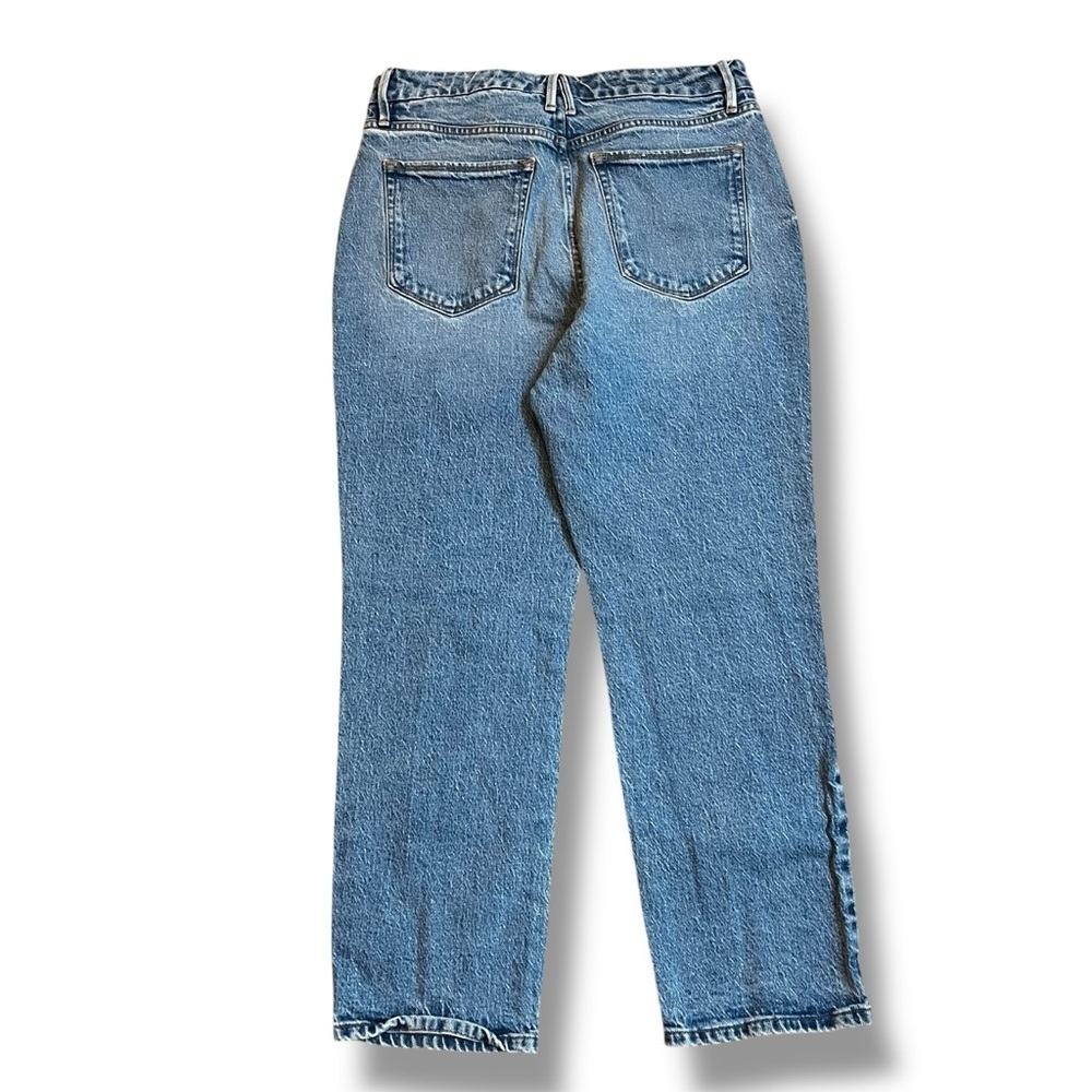 Good American Jeans Good Vintage High Rise Straight Leg Cropped Blue942 10/30 - Picture 6 of 8